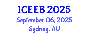 International Conference on Ecology and Environmental Biology (ICEEB) September 06, 2025 - Sydney, Australia