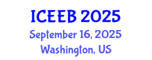 International Conference on Ecology and Environmental Biology (ICEEB) September 16, 2025 - Washington, United States