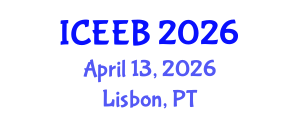 International Conference on Ecology and Environmental Biology (ICEEB) April 13, 2026 - Lisbon, Portugal International Conference on Ecology and Environmental Biology (ICEEB) April 13, 2026 - Lisbon, Portugal