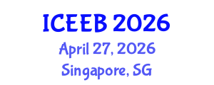International Conference on Ecology and Environmental Biology (ICEEB) April 27, 2026 - Singapore, Singapore International Conference on Ecology and Environmental Biology (ICEEB) April 27, 2026 - Singapore, Singapore