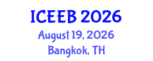 International Conference on Ecology and Environmental Biology (ICEEB) August 19, 2026 - Bangkok, Thailand International Conference on Ecology and Environmental Biology (ICEEB) August 19, 2026 - Bangkok, Thailand