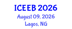 International Conference on Ecology and Environmental Biology (ICEEB) August 09, 2026 - Lagos, Nigeria International Conference on Ecology and Environmental Biology (ICEEB) August 09, 2026 - Lagos, Nigeria