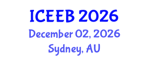 International Conference on Ecology and Environmental Biology (ICEEB) December 02, 2026 - Sydney, Australia International Conference on Ecology and Environmental Biology (ICEEB) December 02, 2026 - Sydney, Australia