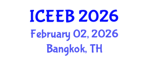 International Conference on Ecology and Environmental Biology (ICEEB) February 02, 2026 - Bangkok, Thailand International Conference on Ecology and Environmental Biology (ICEEB) February 02, 2026 - Bangkok, Thailand