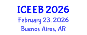 International Conference on Ecology and Environmental Biology (ICEEB) February 23, 2026 - Buenos Aires, Argentina