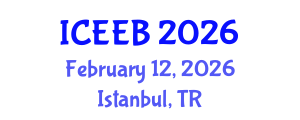 International Conference on Ecology and Environmental Biology (ICEEB) February 12, 2026 - Istanbul, Turkey International Conference on Ecology and Environmental Biology (ICEEB) February 12, 2026 - Istanbul, Turkey