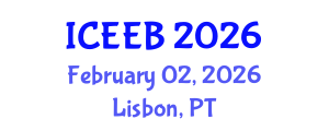 International Conference on Ecology and Environmental Biology (ICEEB) February 02, 2026 - Lisbon, Portugal International Conference on Ecology and Environmental Biology (ICEEB) February 02, 2026 - Lisbon, Portugal