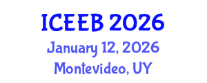 International Conference on Ecology and Environmental Biology (ICEEB) January 12, 2026 - Montevideo, Uruguay International Conference on Ecology and Environmental Biology (ICEEB) January 12, 2026 - Montevideo, Uruguay