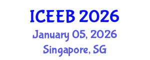 International Conference on Ecology and Environmental Biology (ICEEB) January 05, 2026 - Singapore, Singapore International Conference on Ecology and Environmental Biology (ICEEB) January 05, 2026 - Singapore, Singapore