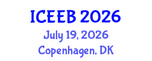 International Conference on Ecology and Environmental Biology (ICEEB) July 19, 2026 - Copenhagen, Denmark International Conference on Ecology and Environmental Biology (ICEEB) July 19, 2026 - Copenhagen, Denmark
