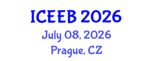 International Conference on Ecology and Environmental Biology (ICEEB) July 08, 2026 - Prague, Czechia International Conference on Ecology and Environmental Biology (ICEEB) July 08, 2026 - Prague, Czechia