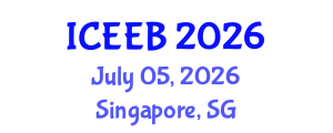 International Conference on Ecology and Environmental Biology (ICEEB) July 05, 2026 - Singapore, Singapore International Conference on Ecology and Environmental Biology (ICEEB) July 05, 2026 - Singapore, Singapore