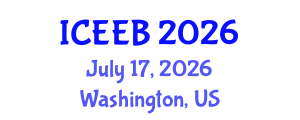 International Conference on Ecology and Environmental Biology (ICEEB) July 17, 2026 - Washington, United States International Conference on Ecology and Environmental Biology (ICEEB) July 17, 2026 - Washington, United States