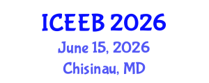 International Conference on Ecology and Environmental Biology (ICEEB) June 15, 2026 - Chisinau, Republic of Moldova International Conference on Ecology and Environmental Biology (ICEEB) June 15, 2026 - Chisinau, Republic of Moldova