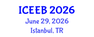 International Conference on Ecology and Environmental Biology (ICEEB) June 29, 2026 - Istanbul, Turkey International Conference on Ecology and Environmental Biology (ICEEB) June 29, 2026 - Istanbul, Turkey