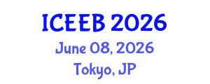 International Conference on Ecology and Environmental Biology (ICEEB) June 08, 2026 - Tokyo, Japan International Conference on Ecology and Environmental Biology (ICEEB) June 08, 2026 - Tokyo, Japan