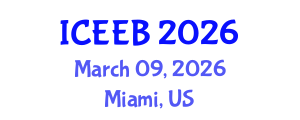 International Conference on Ecology and Environmental Biology (ICEEB) March 09, 2026 - Miami, United States