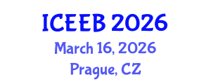 International Conference on Ecology and Environmental Biology (ICEEB) March 16, 2026 - Prague, Czechia International Conference on Ecology and Environmental Biology (ICEEB) March 16, 2026 - Prague, Czechia