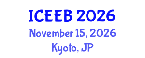 International Conference on Ecology and Environmental Biology (ICEEB) November 15, 2026 - Kyoto, Japan International Conference on Ecology and Environmental Biology (ICEEB) November 15, 2026 - Kyoto, Japan