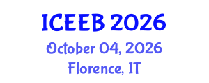 International Conference on Ecology and Environmental Biology (ICEEB) October 04, 2026 - Florence, Italy International Conference on Ecology and Environmental Biology (ICEEB) October 04, 2026 - Florence, Italy
