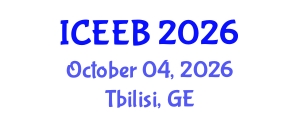 International Conference on Ecology and Environmental Biology (ICEEB) October 04, 2026 - Tbilisi, Georgia International Conference on Ecology and Environmental Biology (ICEEB) October 04, 2026 - Tbilisi, Georgia