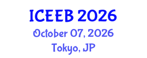 International Conference on Ecology and Environmental Biology (ICEEB) October 07, 2026 - Tokyo, Japan International Conference on Ecology and Environmental Biology (ICEEB) October 07, 2026 - Tokyo, Japan