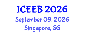 International Conference on Ecology and Environmental Biology (ICEEB) September 09, 2026 - Singapore, Singapore International Conference on Ecology and Environmental Biology (ICEEB) September 09, 2026 - Singapore, Singapore