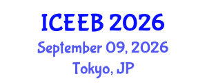 International Conference on Ecology and Environmental Biology (ICEEB) September 09, 2026 - Tokyo, Japan International Conference on Ecology and Environmental Biology (ICEEB) September 09, 2026 - Tokyo, Japan