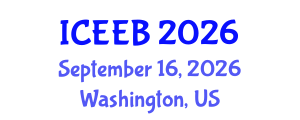 International Conference on Ecology and Environmental Biology (ICEEB) September 16, 2026 - Washington, United States International Conference on Ecology and Environmental Biology (ICEEB) September 16, 2026 - Washington, United States