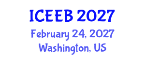 International Conference on Ecology and Environmental Biology (ICEEB) February 24, 2027 - Washington, United States International Conference on Ecology and Environmental Biology (ICEEB) February 24, 2027 - Washington, United States
