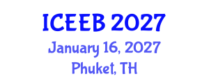 International Conference on Ecology and Environmental Biology (ICEEB) January 16, 2027 - Phuket, Thailand International Conference on Ecology and Environmental Biology (ICEEB) January 16, 2027 - Phuket, Thailand