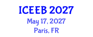 International Conference on Ecology and Environmental Biology (ICEEB) May 17, 2027 - Paris, France International Conference on Ecology and Environmental Biology (ICEEB) May 17, 2027 - Paris, France