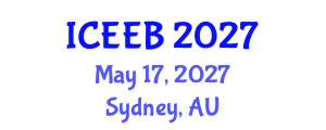 International Conference on Ecology and Environmental Biology (ICEEB) May 17, 2027 - Sydney, Australia International Conference on Ecology and Environmental Biology (ICEEB) May 17, 2027 - Sydney, Australia