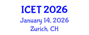 International Conference on Ecology and Transportation (ICET) January 14, 2026 - Zurich, Switzerland
