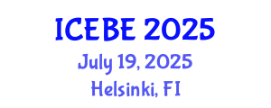 International Conference on Ecology, Biodiversity and Environment (ICEBE) July 19, 2025 - Helsinki, Finland