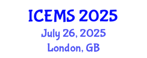 International Conference on Econometrics and Management Sciences (ICEMS) July 26, 2025 - London, United Kingdom