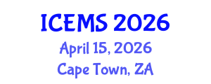 International Conference on Econometrics and Management Sciences (ICEMS) April 15, 2026 - Cape Town, South Africa