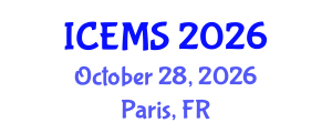 International Conference on Econometrics and Management Sciences (ICEMS) October 28, 2026 - Paris, France