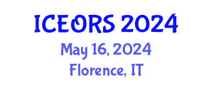 International Conference on Econometrics, Operations Research and Statistics (ICEORS) May 16, 2024 - Florence, Italy