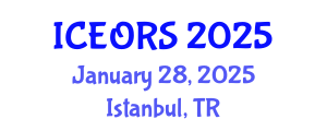 International Conference on Econometrics, Operations Research and Statistics (ICEORS) January 28, 2025 - Istanbul, Turkey