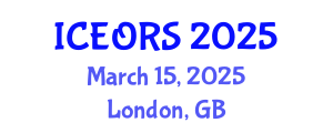 International Conference on Econometrics, Operations Research and Statistics (ICEORS) March 15, 2025 - London, United Kingdom