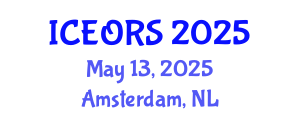 International Conference on Econometrics, Operations Research and Statistics (ICEORS) May 13, 2025 - Amsterdam, Netherlands