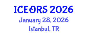 International Conference on Econometrics, Operations Research and Statistics (ICEORS) January 28, 2026 - Istanbul, Turkey