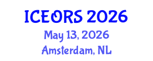 International Conference on Econometrics, Operations Research and Statistics (ICEORS) May 13, 2026 - Amsterdam, Netherlands