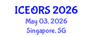 International Conference on Econometrics, Operations Research and Statistics (ICEORS) May 03, 2026 - Singapore, Singapore