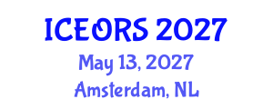International Conference on Econometrics, Operations Research and Statistics (ICEORS) May 13, 2027 - Amsterdam, Netherlands International Conference on Econometrics, Operations Research and Statistics (ICEORS) May 13, 2027 - Amsterdam, Netherlands
