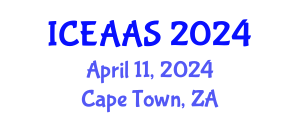 International Conference on Economic and Administrative Sciences (ICEAAS) April 11, 2024 - Cape Town, South Africa