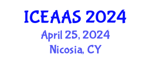 International Conference on Economic and Administrative Sciences (ICEAAS) April 25, 2024 - Nicosia, Cyprus