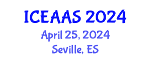 International Conference on Economic and Administrative Sciences (ICEAAS) April 25, 2024 - Seville, Spain