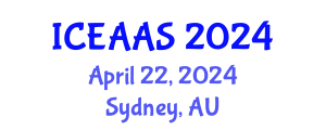 International Conference on Economic and Administrative Sciences (ICEAAS) April 22, 2024 - Sydney, Australia